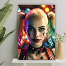 Lade das Bild in den Galerie-Viewer, Acrylglasbild Farbenfrohes Portrait Harley Hochformat
