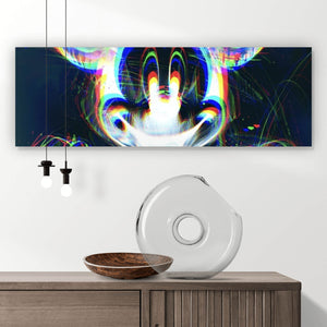 Acrylglasbild Farbige Röntgen Darstellung einer Cartoon Maus Panorama