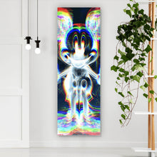 Lade das Bild in den Galerie-Viewer, Acrylglasbild Farbige Röntgen Darstellung einer Cartoon Maus Panorama Hoch
