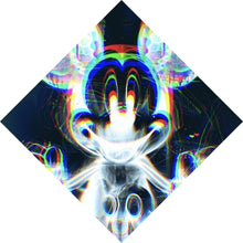 Lade das Bild in den Galerie-Viewer, Acrylglasbild Farbige Röntgen Darstellung einer Cartoon Maus Raute
