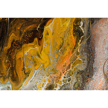Lade das Bild in den Galerie-Viewer, Aluminiumbild gebürstet Fluid Art Coffee Querformat
