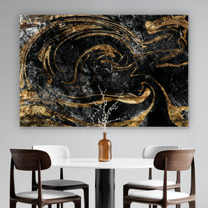 Spannrahmenbild Fluid Art Marmor Farbe Querformat