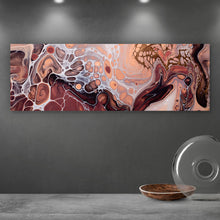 Lade das Bild in den Galerie-Viewer, Aluminiumbild Fluid Art Volcano Panorama
