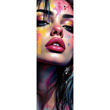 Lade das Bild in den Galerie-Viewer, Poster Buntes Frauenporträt Panorama Hoch

