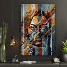 Lade das Bild in den Galerie-Viewer, Leinwandbild Frauenporträt Modern Art Hochformat
