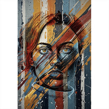 Lade das Bild in den Galerie-Viewer, Acrylglasbild Frauenporträt Modern Art Hochformat
