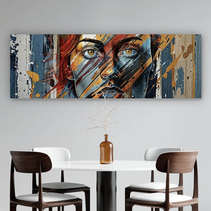 Acrylglasbild Frauenporträt Modern Art Panorama