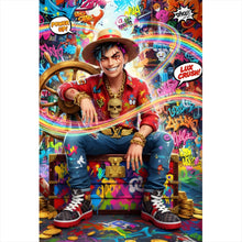 Lade das Bild in den Galerie-Viewer, Aluminiumbild Frecher Luxus Junge Hochformat
