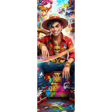 Lade das Bild in den Galerie-Viewer, Aluminiumbild gebürstet Frecher Luxus Junge Panorama Hoch
