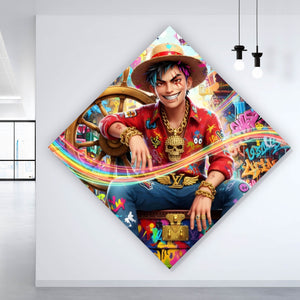 Poster Frecher Luxus Junge Raute