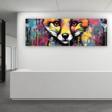 Lade das Bild in den Galerie-Viewer, Acrylglasbild Fuchs Graffiti Panorama
