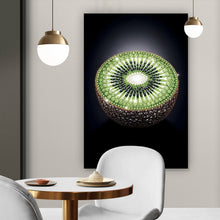 Lade das Bild in den Galerie-Viewer, Acrylglasbild Funkelnde edle Kiwi Hochformat
