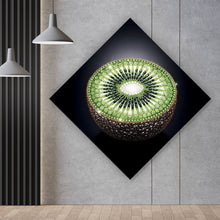 Lade das Bild in den Galerie-Viewer, Leinwandbild Funkelnde edle Kiwi Raute
