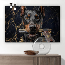 Lade das Bild in den Galerie-Viewer, Poster Furchtloser Dobermann Querformat
