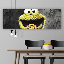 Lade das Bild in den Galerie-Viewer, Acrylglasbild Gelbes Keksmonster Panorama
