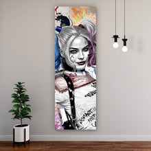 Lade das Bild in den Galerie-Viewer, Leinwandbild Harley mit Panther Pop Art Panorama Hoch
