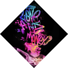 Lade das Bild in den Galerie-Viewer, Poster Graffitikunst Love and Money Raute
