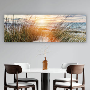 Poster Dünen bei Sonnenaufgang Panorama