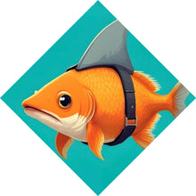 Lade das Bild in den Galerie-Viewer, Spannrahmenbild Haifisch Mindset is Everything Raute
