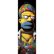 Lade das Bild in den Galerie-Viewer, Leinwandbild Homer Gangster Digital Art Panorama Hoch
