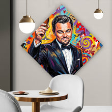 Lade das Bild in den Galerie-Viewer, Aluminiumbild gebürstet Ikonische Feier Cheers Pop Art Raute
