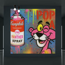 Lade das Bild in den Galerie-Viewer, Leinwandbild Ikonisches Pop Art mit Spraydose Quadrat
