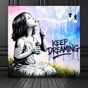 Poster Keep Dreaming Quadrat
