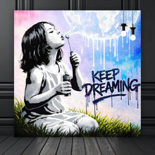 Lade das Bild in den Galerie-Viewer, Aluminiumbild Keep Dreaming Quadrat
