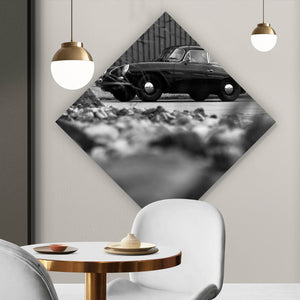 Acrylglasbild Klassischer Sportwagen mit zeitloser Eleganz Raute