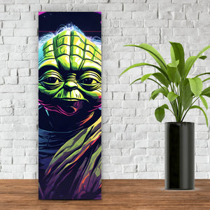 Poster Cyber Figur Neon Panorama Hoch