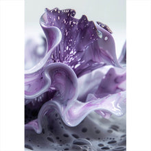 Lade das Bild in den Galerie-Viewer, Aluminiumbild gebürstet Korallisch Fluid Art Hochformat
