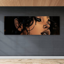 Lade das Bild in den Galerie-Viewer, Aluminiumbild Lazive Frau mit Tätowierungen Panorama
