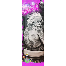 Lade das Bild in den Galerie-Viewer, Aluminiumbild gebürstet Life Beautiful Retro Tattoo Panorama Hoch
