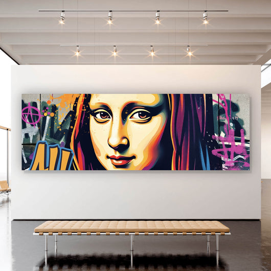 Poster Lisa im modernen Graffiti Still Pop Art Panorama