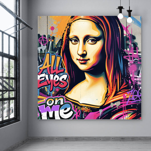 Poster Lisa im modernen Graffiti Still Pop Art Quadrat