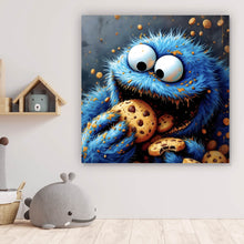 Lade das Bild in den Galerie-Viewer, Poster Lustige Figur isst Kekse Quadrat
