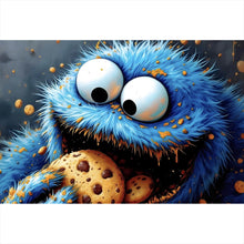 Lade das Bild in den Galerie-Viewer, Acrylglasbild Lustige Figur isst Kekse Querformat
