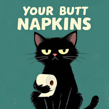 Lade das Bild in den Galerie-Viewer, Spannrahmenbild Lustige Katze mit Toilettenpapier Quadrat
