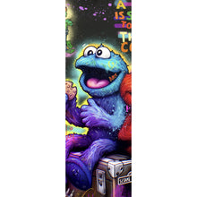 Lade das Bild in den Galerie-Viewer, Poster Lustige Monster vor galaktischem Hintergrund Street Art Panorama Hoch
