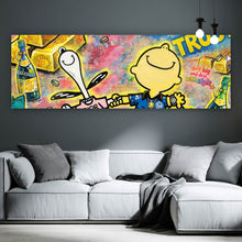 Lade das Bild in den Galerie-Viewer, Leinwandbild Luxuriöses Pop Art Panorama
