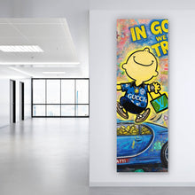Lade das Bild in den Galerie-Viewer, Leinwandbild Luxuriöses Pop Art Panorama Hoch
