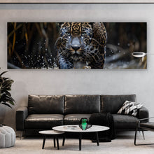 Lade das Bild in den Galerie-Viewer, Poster Mächtiger Jaguar im Wasser Panorama
