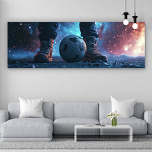 Lade das Bild in den Galerie-Viewer, Acrylglasbild Magische Aufnahme eines Fußballs Panorama
