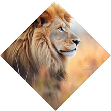Lade das Bild in den Galerie-Viewer, Poster Majestätischer Löwe in natürlicher Umgebung Raute
