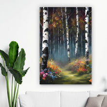 Lade das Bild in den Galerie-Viewer, Poster Malerischer Wald Abstrakt Hochformat
