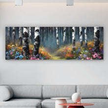 Lade das Bild in den Galerie-Viewer, Aluminiumbild Malerischer Wald Abstrakt Panorama
