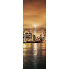 Lade das Bild in den Galerie-Viewer, Leinwandbild Manhattan bei Sonnenuntergang Panorama Hoch

