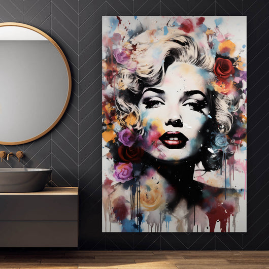 Acrylglasbild Marilyn Abstrakt No.1 Hochformat
