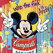 Lade das Bild in den Galerie-Viewer, Poster Micki in einer Suppendose Pop Art Quadrat
