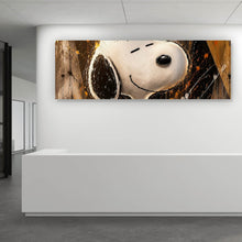 Lade das Bild in den Galerie-Viewer, Aluminiumbild Modern Art Cartoon Hund im Street Art Stil Panorama

